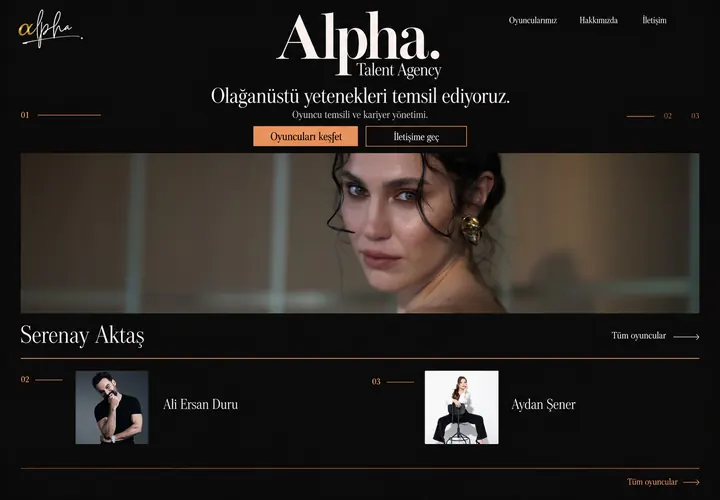 Geniş ekran sahne ana sayfa tasarımı