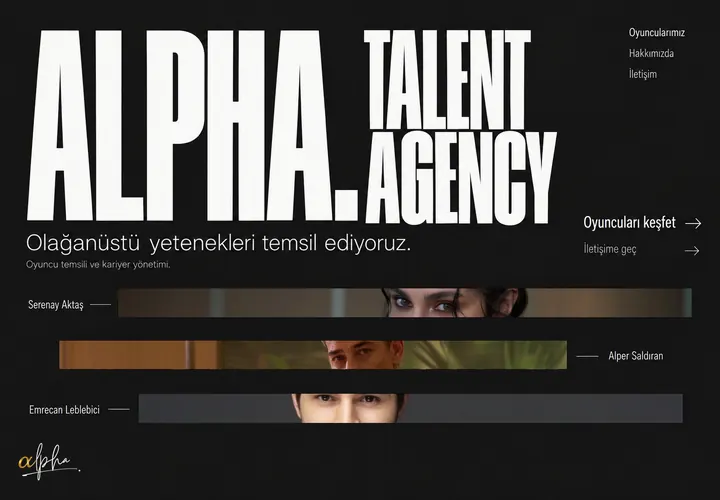 Panoramik şeritler ana sayfa tasarımı